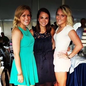 Altar'd State High-Waisted Pink Scalloped Shorts